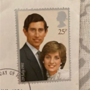 LADY DI STAMP W PRINCE CHARLES